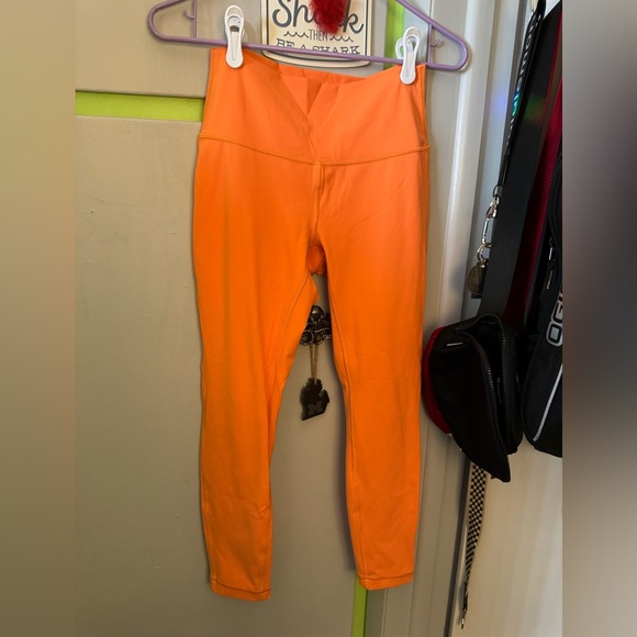 Women’s Lululemon Orange Leggings - Picture 2 of 9